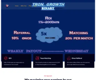 Trongrowth.com(Tron Growth) Screenshot