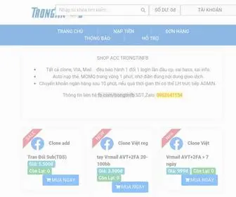 Trongtinfb.com(SHOP CLONE) Screenshot