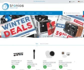 Tronios.de(Sound & Light distributor) Screenshot