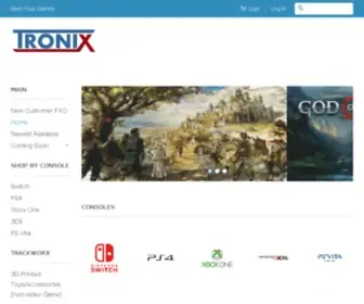 Tronixweb.com(Page 1 of 1) Screenshot