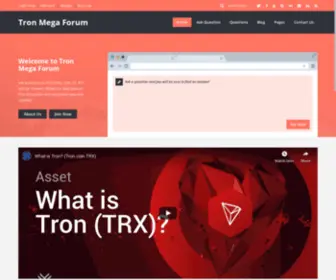 Tronmegaforum.com(Tronmegaforum) Screenshot