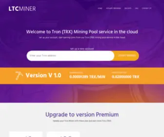 Tronminer.org Screenshot