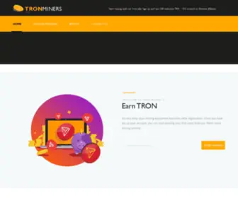 Tronminers.com(Tron Miners) Screenshot