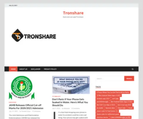 Tronshare.net(Everyone can Lead Tronshare) Screenshot