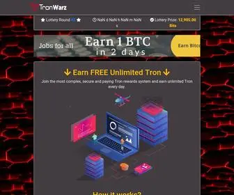 Tronwarz.com(Tron Cloud Mining) Screenshot