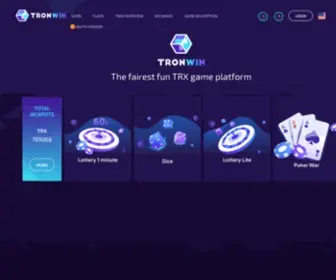 Tronwin.io(TRONWIN) Screenshot