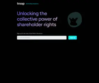 Troop.org(Troop is an app) Screenshot
