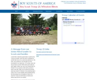 Troop23Wheaton.org(Boy Scout Troop 23) Screenshot