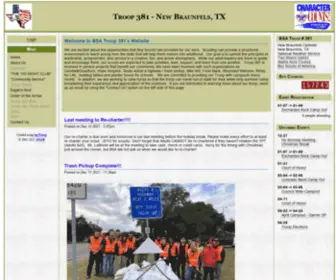 Troop381NBTX.org(Boy Scout Troop 381) Screenshot