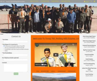 Troop783.com(Troop 783) Screenshot