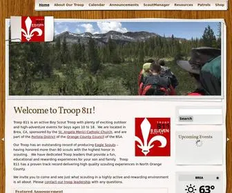 Troop811.org(Brea, CA) Screenshot