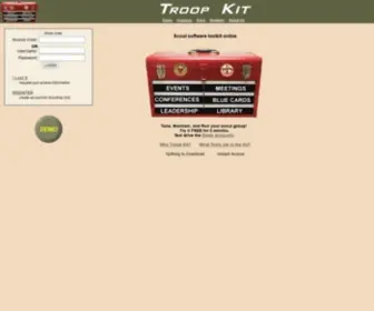 Troopkit.com(Scout Software Online) Screenshot