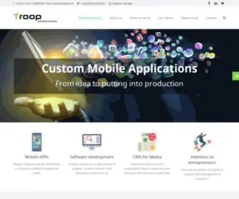 Troopsf.com(Troop Software Factory) Screenshot
