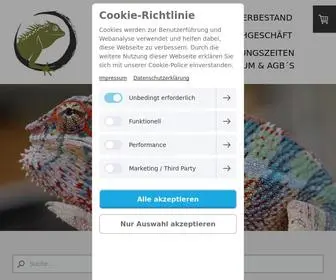 Tropenundexoten.de(Terraristik Fachgeschäft) Screenshot