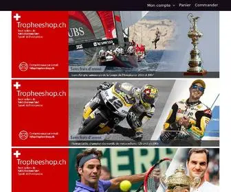 Tropheeshop.ch(Pokale, Medaillen, Sportpreise für Turniere) Screenshot