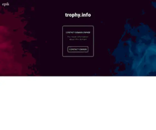 Trophy.info(Contact with domain owner) Screenshot