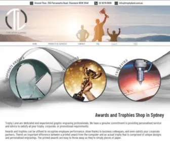 Trophyland.com.au(Awards and Trophies Shop in Sydney) Screenshot