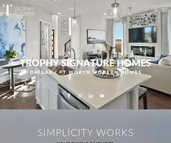 Trophysignaturehomes.com(New Construction Homes in DFW) Screenshot