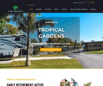 Tropical-Gardens-RV-Park.com(Travel Resort) Screenshot