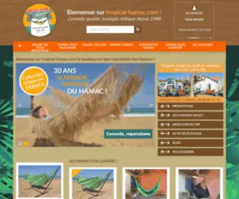 Tropical-Hamac.com(Le vrai hamac. Depuis 1988) Screenshot