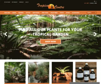 Tropicalcentre.com(Retail Webshop for Desert and Tropical Plants) Screenshot