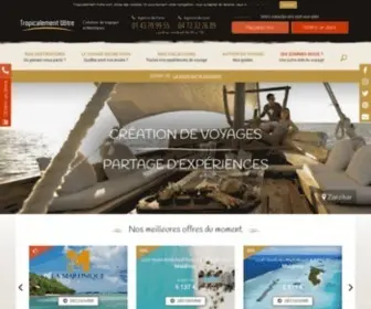 Tropicalement-Votre.com(Tropicalement Vôtre) Screenshot