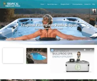 Tropicalfiberglasspools.com(Tropical Fiberglass Pools) Screenshot