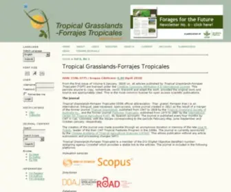 Tropicalgrasslands.info(Tropical Grasslands) Screenshot