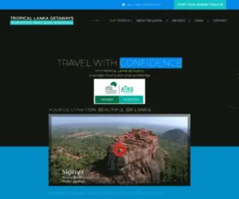 Tropicallankagetaways.com.au(Sri Lanka Beach Holiday Packages) Screenshot