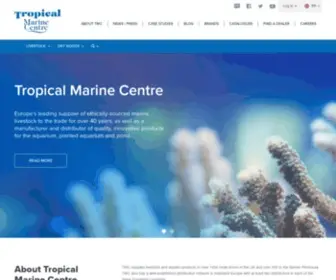 Tropicalmarinecentre.co.uk(TMC) Screenshot