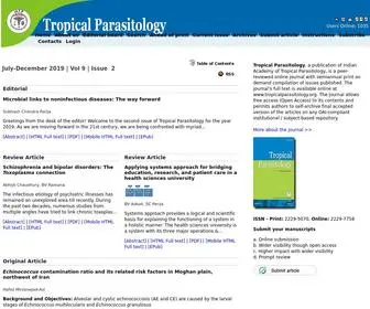 Tropicalparasitology.org(Tropical Parasitology) Screenshot