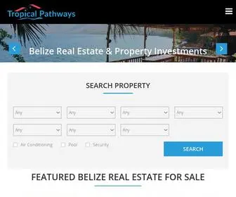 Tropicalpathways.com(Belize Real Estate) Screenshot