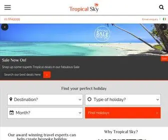 Tropicalsky.ie(Luxury Holidays 2020/2021 Hotels) Screenshot