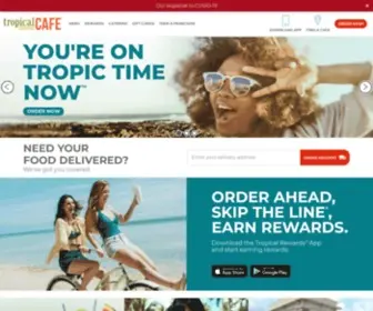 Tropicalsmoothie.com(Tropical Smoothie Cafe) Screenshot