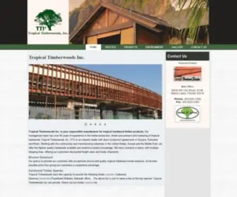 Tropicaltimber.com(Tropical Timberwoods Inc) Screenshot