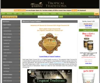 Tropicaltraditions.com(Healthy Traditions) Screenshot