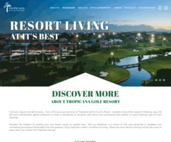 Tropicanagolf.com(Tropicana Golf & Country Resort) Screenshot