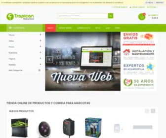 Tropicanmascotas.com(Tienda online de productos y comida para mascotas) Screenshot