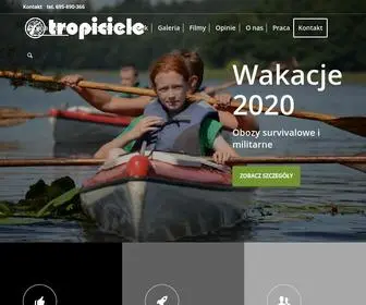 Tropiciele.net.pl(Obozy survivalowe i militarne 2024) Screenshot