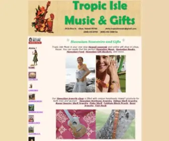 Tropicislemusic.com(Unique gifts and products from Hawaii) Screenshot