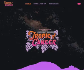 Tropicofcancerconcertseries.com(Tropic Of Cancer Music Series Todos Santos Mexico January 12) Screenshot