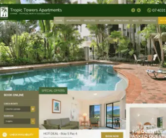 Tropictowers.com.au(Cairns Apartments) Screenshot