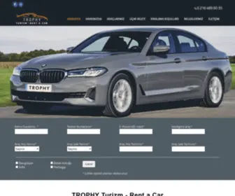 Tropirentacar.com(TROPHY Turizm) Screenshot