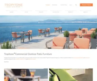 Tropitone.com(Buy Commercial Outdoor Patio Furniture Sets) Screenshot