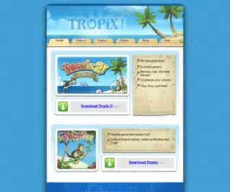 Tropixgame.com(Tropix) Screenshot