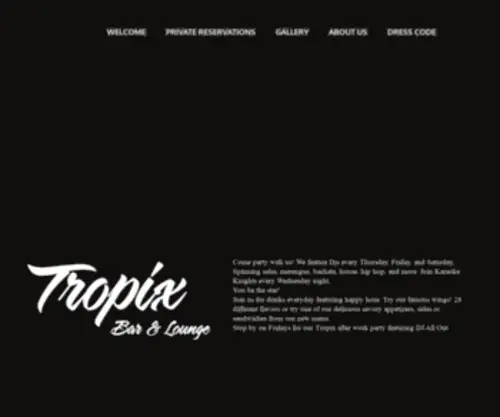 Tropixny.com(WordPress) Screenshot