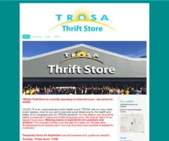 TrosathriftStore.org(TROSA Thrift Store) Screenshot