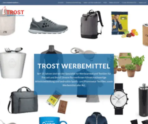 Trost-Shop24.de(Werbeartikel und Textilien in Hamburg) Screenshot