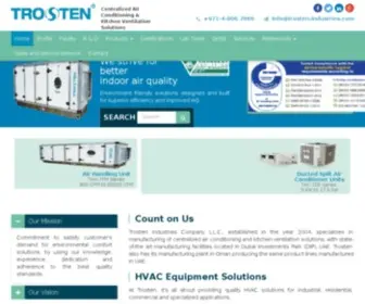 Trosten-Industries.com(HVAC Solutions) Screenshot