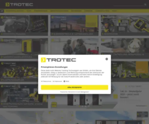 Trotec.de(Lösungen für Industrie) Screenshot